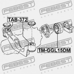HÁTSÓ DIFFERENCIÁLMŰ PÁRNA TOYOTA RAV4 ALA49,ASA4,AVA4,ZSA4 2012.12- GR 41651-48100