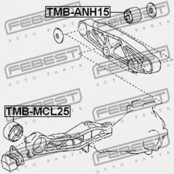 DIFFERENCIÁLMŰ TARTÓ PERSELY TOYOTA ALPHARD G/V ANH1,MNH1 2002.05-2008.04 JP 52390-58010