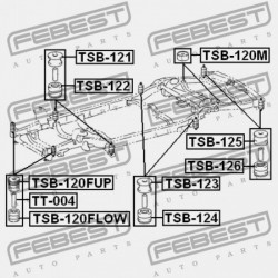 VÁZ PÁRNA TOYOTA LAND CRUISER PRADO GRJ12,KDJ12,RZJ12,TRJ12,VZJ12 2002 52205-35160
