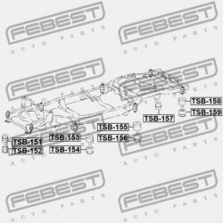 VÁZPÁRNA TOYOTA LAND CRUISER URJ202,UZJ200,VDJ200 2007.09- EU 52203-60090