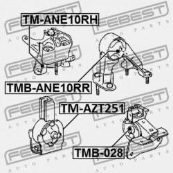 HÁTSÓ MOTORPÁRNA PERSELY TOYOTA AVENSIS AZT25 2003.07-2008.11 JP 12371-28080