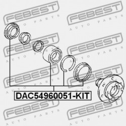 ELSŐ KERÉKAGYCSAPÁGY JAVÍTÓ KÉSZLET TOYOTA LAND CRUISER 90 KZJ9,LJ9,RZJ9,VZJ9 1996.04-2008.12 GR 90369-54002