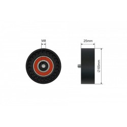 TÖBBSZÖRÖS SÚRLÓDÁSÚ SZÍJTÁRCSA MERCEDES E-OSZTÁLY (W212), S-OSZTÁLY (W222) 4.6.-5.5 500398