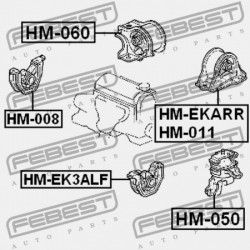JOBB OLDALI MOTORPÁRNA HONDA CR-V RD1 1996-2001 GN 50841-SR3-984