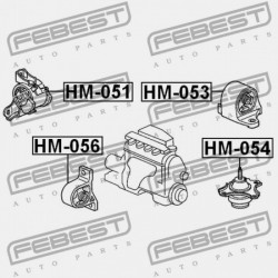 BAL OLDALI MOTORPÁRNA (HIDRAULIKUS) HONDA STREAM ALMAS RN1 2001-2006 JP 50820-S5A-A08