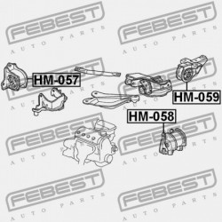 HÁTSÓ MOTORPÁRNA HONDA CAPA GA4 JP 50810-S50-980
