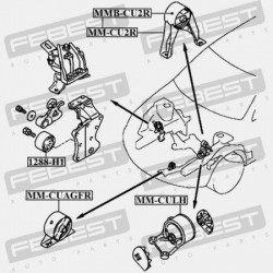 HÁTSÓ MOTORPÁRNA PERSELY MITSUBISHI LANCER,LANCER CEDIA CS,CT 2000.03-2009.08 JPN MR554791