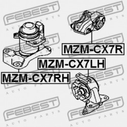 HÁTSÓ MOTORPÁRNA MAZDA CX-7 ER 2007-2009 EU EH46-39-04XB