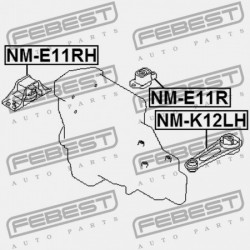 JOBB MOTORPÁRNA NISSAN NOTE UK MÁRKA E11E 2006.01-2013.08 EL 11210-9U000