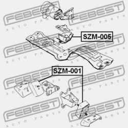 SUZUKI GRAND VITARA/ESCUDO SQ416/SQ420/SQ625 HÁTSÓ MOTORPÁRNA 1998-2006 11710-60A01