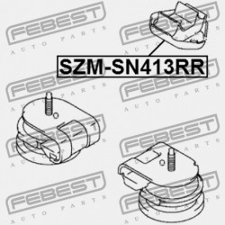 HÁTSÓ MOTORPÁRNA SUZUKI JIMNY SN413 1998-2018 11710-76J00