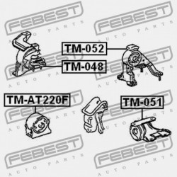 ELÜLSŐ MOTORPÁRNA TOYOTA AVENSIS AT22,AZT220,CDT220,CT220,ST220,ZZT22 1997.10- 12361-02100