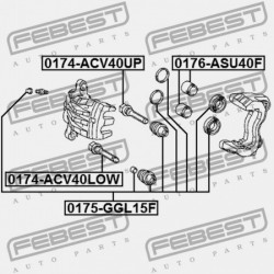 JAVÍTÓKÉSZLET, ELSŐ FÉKNYEREG LEXUS RX270/350/450H AGL10,GGL15,GYL1 2008.12- GR 04478-48190