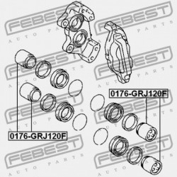 ELSŐ FÉKNYEREG DUGATTYÚ TOYOTA LAND CRUISER PRADO GRJ12,KDJ12,RZJ12,TRJ12,VZJ12 2002 47731-35040