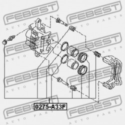 JAVÍTÓKÉSZLET, ELSŐ FÉKNYEREG NISSAN MAXIMA CA33 2000.01-2006.01 EL 41120-AG025