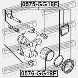ELSŐ FÉKNYEREG DUGATTYÚ MAZDA 6 GG 2002-2005 EU GJ6A-33-61XA