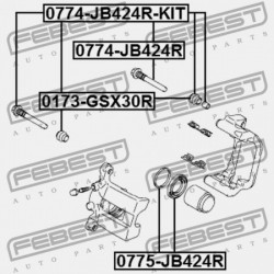 HÁTSÓ FÉKNYEREG VEZETŐ PERSELY SUZUKI GRAND VITARA/ESCUDO JB416/JB420/JB627 2006-2014 55475-77K00