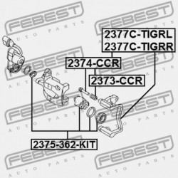 HÁTSÓ FÉKNYEREG DUGATTYÚ JAVÍTÁSA AUDI Q3 2012- MEX 5N0615403