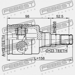BELSŐ CSUKLÓ TOYOTA VITZ NCP1,SCP1 1999.01-2005.01 JP 43030-52020