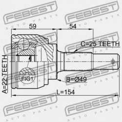 NISSAN TIIDA JPN MÁRKA C11 KÜLSŐ CSUKLÓ 2005.08-2012.06 GL C9211-EL10A