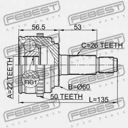 KÜLSŐ CSUKLÓ HONDA CIVIC EP2 2001-2005 EU 44014-S6D-E01