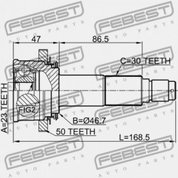 HÁTSÓ KÜLSŐ CSUKLÓ HONDA HR-V GH4 2000-2005 EU 42330-S2L-316