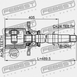 JOBB BELSŐ CSUKLÓ MITSUBISHI GRANDIS NA4W/NA8W 2003-2009 3815A152