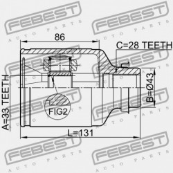 JOBB BELSŐ CSUKLÓ MAZDA 6 WAGON GY 2002-2005 EU GP34-22-520