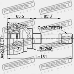 KÜLSŐ CSUKLÓ SUZUKI SIDEKICK SE416 1996-1998 44101-60A20