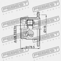 HÁTSÓ BELSŐ CSUKLÓ SUZUKI GRAND VITARA/ESCUDO JB416/JB420/JB627 2006-2014 44116-65J10