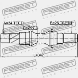 JOBB FÉLTENGELY CHEVROLET EPICA 2004-2010 EU 96243580