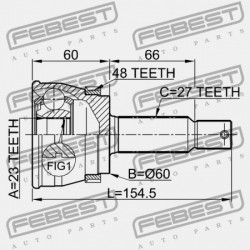 HYUNDAI TUCSON 04: -OCT.2006 (2004-) GENERÁCIÓS HÁTSÓ KÜLSŐ CSUKLÓ 49600-2E000