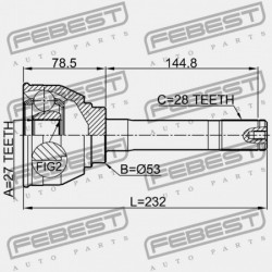 KÜLSŐ KÖZÖS SSANG YONG KORANDO 1993-2012 4130005101