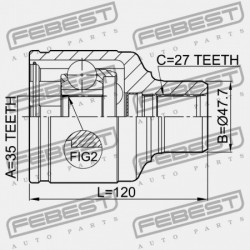 SSANG YONG REXTON 2001-2013 BELSŐ CSATLAKOZÓ 4130008001
