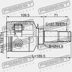 BELSŐ CSUKLÓ MERCEDES BENZ ML-OSZTÁLY 164 2004-2011 A1643300801