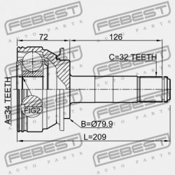 HÁTSÓ BELSŐ CSUKLÓ MERCEDES BENZ ML-OSZTÁLY 164 2004-2011 A1643502710
