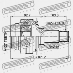 HÁTSÓ BELSŐ CSUKLÓ MERCEDES BENZ E-OSZTÁLY 212 4 MATIC 2008-2013 A2123501810