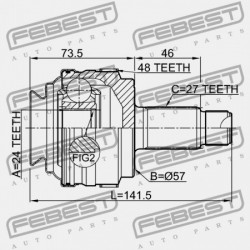 HÁTSÓ KÜLSŐ CSUKLÓ BMW 3 E90 2004-2008 ECE 33217547070