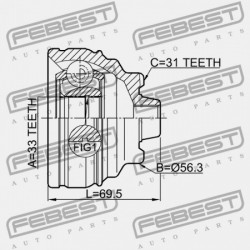 KÜLSŐ CSUKLÓ BMW X1 E84 2008-2013 ECE 31607597693