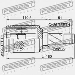 HÁTSÓ BELSŐ CSUKLÓ FORD KUGA CBV 2008-2012 EU 1565594