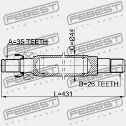 JOBB FÉLTENGELY FORD MONDEO GE 2000-2007 EU 1421033