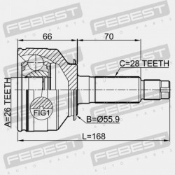 KÜLSŐ CSUKLÓ KIA SORENTO 02 2002-2006 DOM 49591-3E201