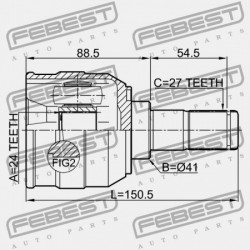 BAL OLDALI BELSŐ ÍZÜLET VISSZAHÚZVA 49501-2K400