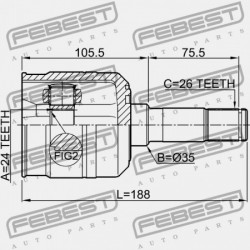 JOBB BELSŐ ÍZÜLET VISSZAHÚZVA 0K01225600D