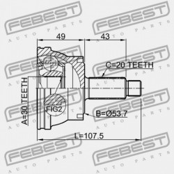 KIVONT KÜLSŐ CSUKLÓ 6Q0498099CX