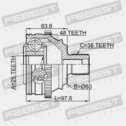 VOLKSWAGEN TRANSPORTER SYNCRO KÜLSŐ CSUKLÓ 1996-2004 [RDW]. 701501204