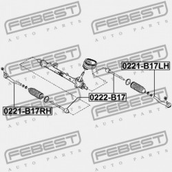KORMÁNYRÚDVÉG BAL OLDALI NISSAN PULSAR C13M 2014.07- EL D8640-4MA0A