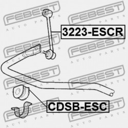 STABILIZÁTOR PERSELY CADILLAC ESCALADE (4WD) 1997- EU 14071381