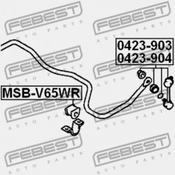 HÁTSÓ STABILIZÁTOR PERSELY KIVONT MR594282