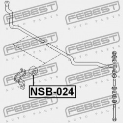 ELSŐ STABILIZÁTOR PERSELY NISSAN NISSAN TEHERAUTÓ D22 1997.02-2012.03 GL 54613-2S600
